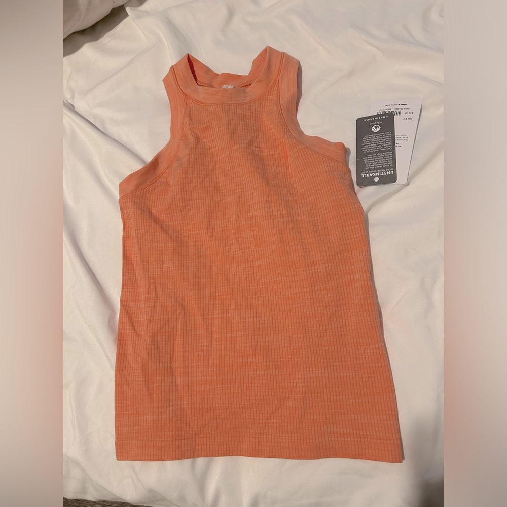Athleta Renew Racerback Tank Space Dye Heather